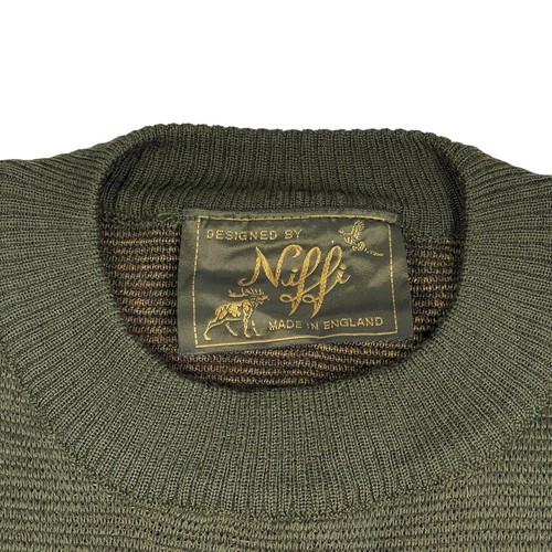 Vintage Niffi 100% Wool Crewneck Sweater Pheasant Hunting Dogs Men’s Size M - Picture 4 of 14