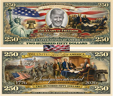 25 Pack Donald Trump USA 250th Anniversary Co...