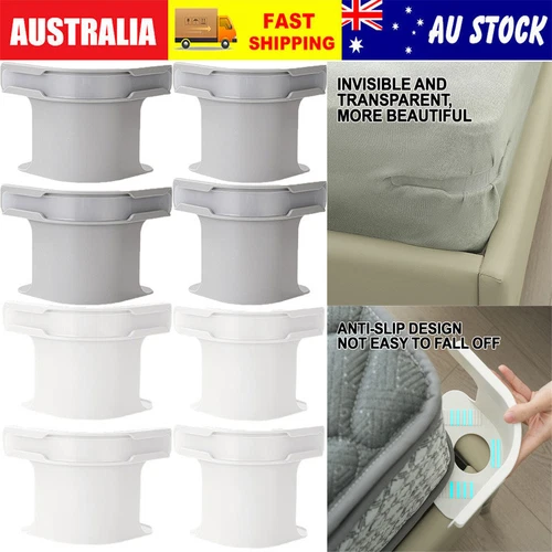 4PCS DIY Heavy Duty Bed Sheet Holder Bedsheet Grippers Fixed Quilt Fixing Tool - Picture 3 of 17