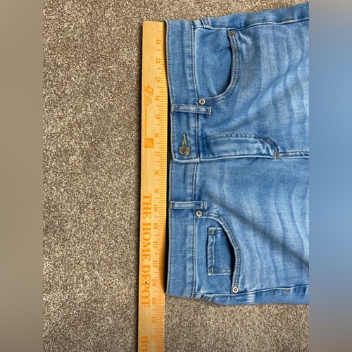Loft the girlfriend jeans womens 4/27 mid rise light wash stretch blue jeans - Picture 9 of 12