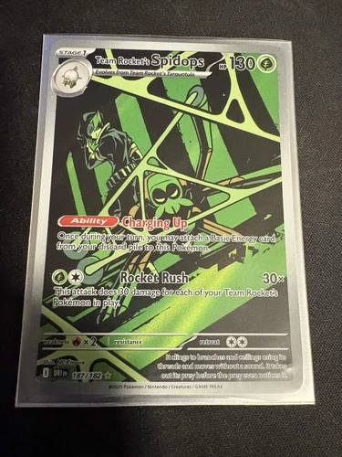 Team Rocket's Spidops 187/182 Sv10: Destined Rivals Holo