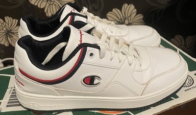 Champion Herren Sneaker Weiß Schwarz Rot Low Top EU 41 Schnürung Freizeit