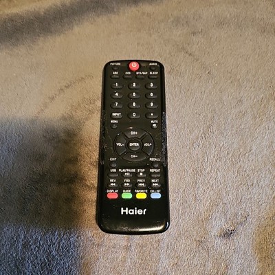 Haier HTR-D09 Wireless TV Remote Control Black - For Haier TVs