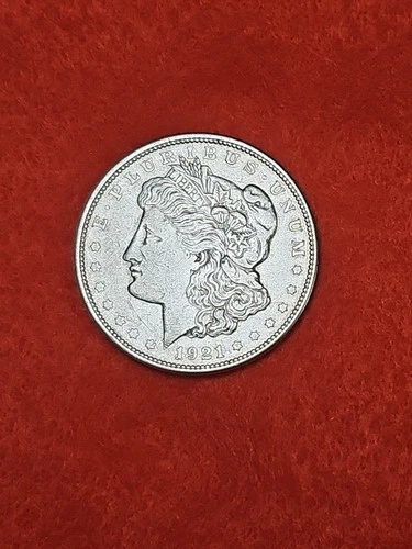 1921 d morgan dollar XF condition #38
