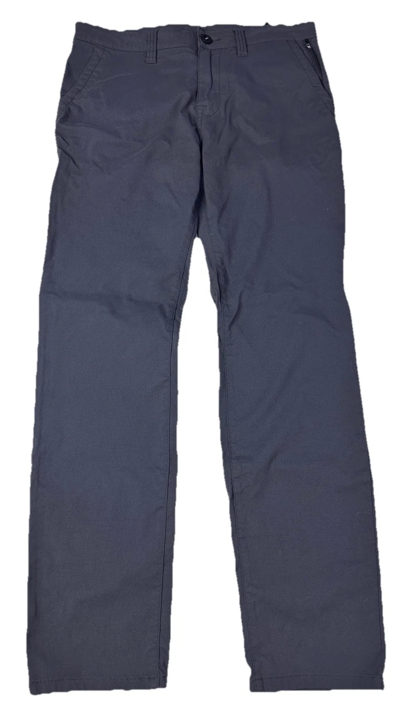 Prana Stretch Pants Men 32x29.5 Gray Chino Straight Fit Hiking Breathe