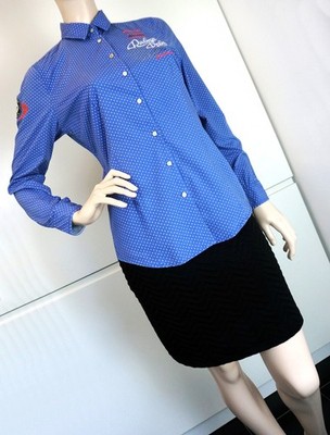 GAASTRA Damen Bluse Shirt Boho Tunika Party Blogger Polka Dots Hippie Gr L