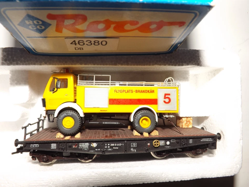 Roco 46380 Schwerlast/Tiefladewagen der DB 4-achs.