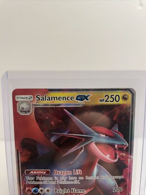 salamence gx pokemon card value Salamence GX 73/70 Rainbow Secret Rare Pokemon Card Near Mint
