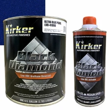 1 Gal Kirker Black Diamond Car Paint Ultra Blue Pearl LVB-41090 w/ Med Activator