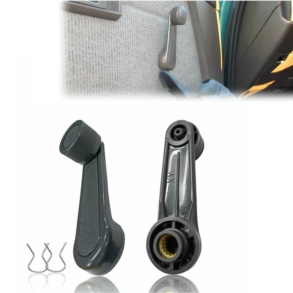 Manivela de ventana manual gris para camioneta Toyota Tacoma T100 4Runner Corolla 2 Foto 2 de 4