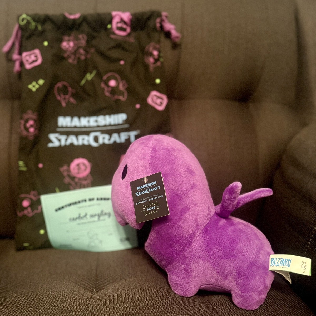 Makeship Blizzard Entertainment StarCraft Carbot Zergling Plush w