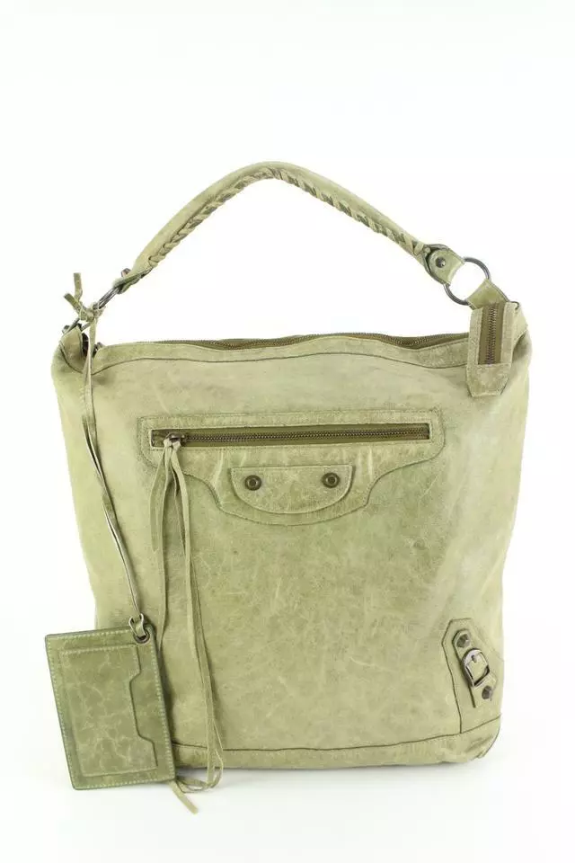 Balenciaga Olive Taupe Agneau The Day Hobo 17ba53s | eBay