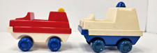 VINTAGE PLAYMATES LITTLE VEHICLES CARS AMBULANCE AND FIRETRUCK