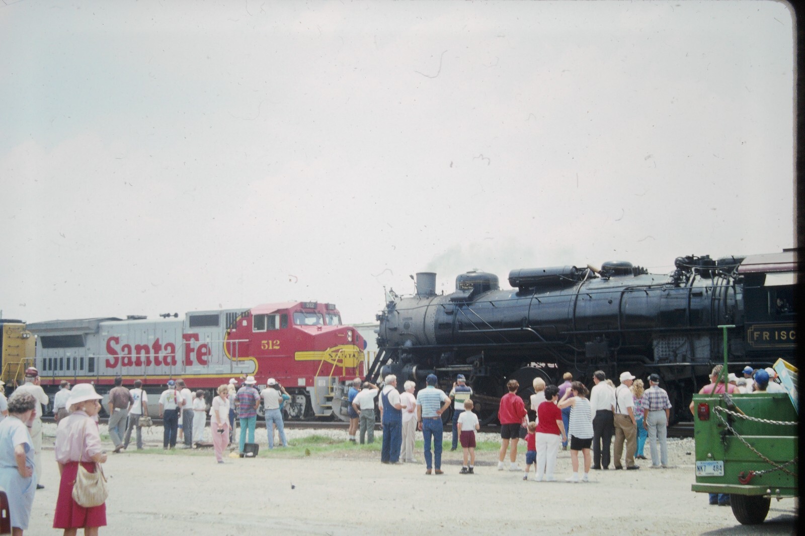 1522 ATSF amory ms 7-94 kodachrome train photo slide frisco santa fe ...