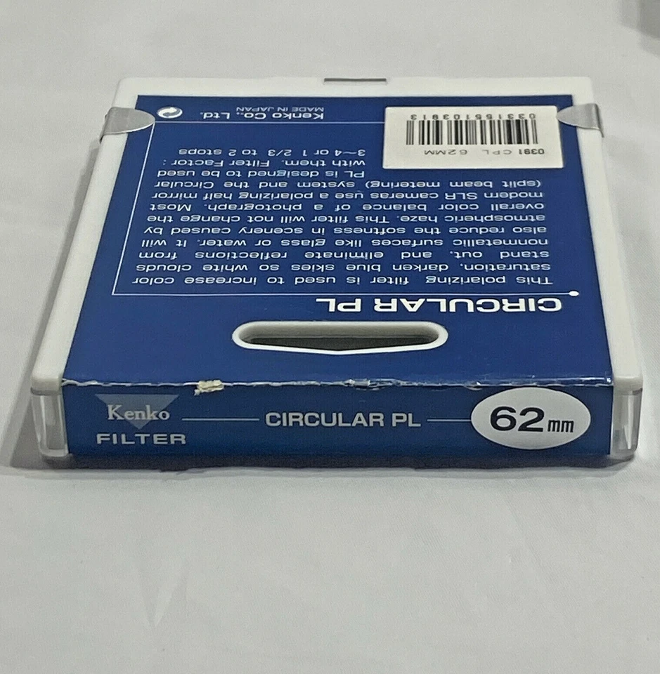 Filtro Polarizador Circular Genuino Kenko 62mm CPL CIR C-PL Polarizador - Modelo 0391 Foto 3 de 4
