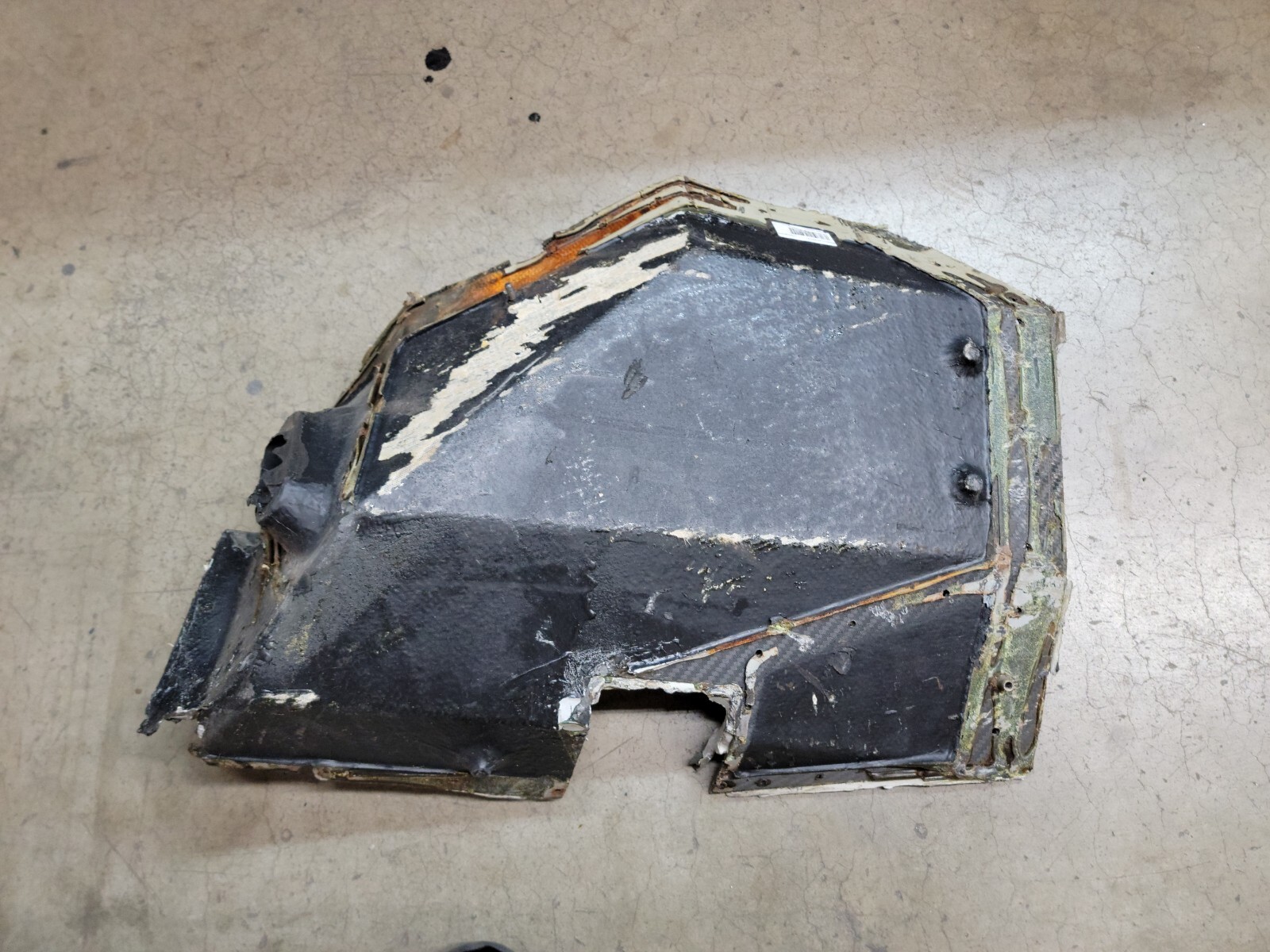LAMBORGHINI MURCIELAGO FRONT RIGHT WHEEL HOUSING PANEL FIREWALL OEM 418809154