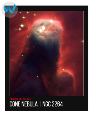 Kegelnebel Poster NGC 2264 Kosmisches Gas und Staub Wandbild 12X16/16X20/18X2...