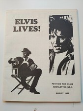 Elvis Lives! - Petition For Elvis Newsletter No 5 August 1968 - Brian J Murrell