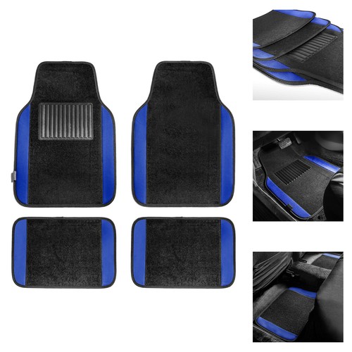 FH Group Universal Fit 4pcs Carpet Car Floor Mats for Auto SUV Van w/ Dash Mat - Picture 2 of 9