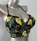 Victoria's Secret Nwt Swim Bikini Top Long Line Strappy Sides Bombshell +2 Cups