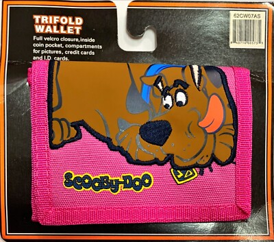 Scooby-Doo Tri-Fold Wallet 4.5'' x 3.25'' ( PINK ) BRAND NEW WITH TAGS