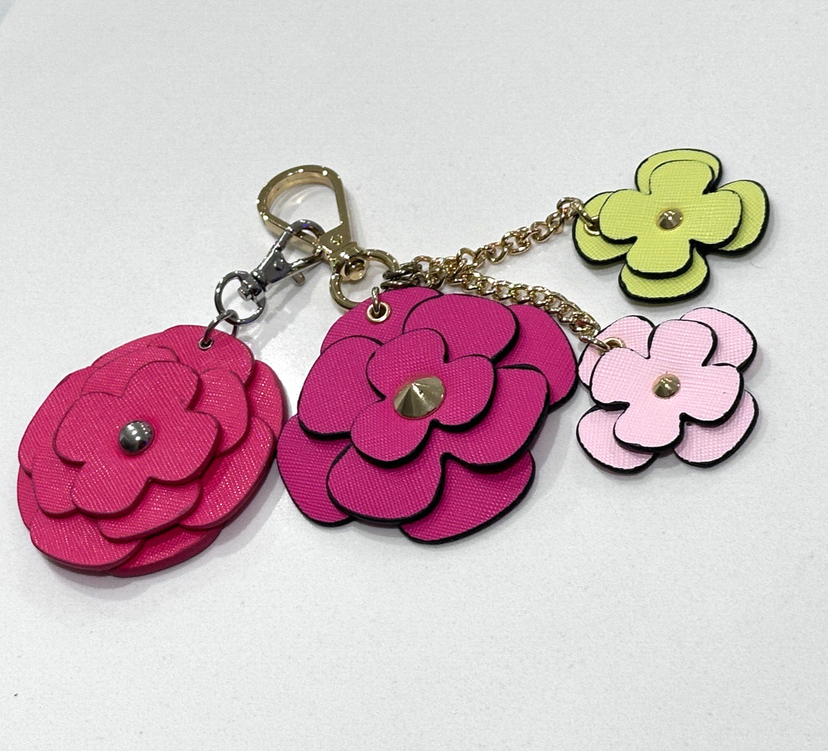 Victoria's Secret Key Chain Leather Flowers | eBay