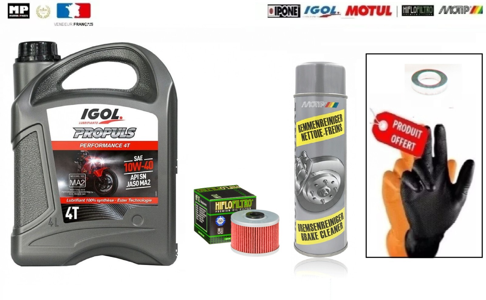 Kit Vidange KAWASAKI KLX 250 IGOL PROPULS Lubrification Haute Protection 4T
