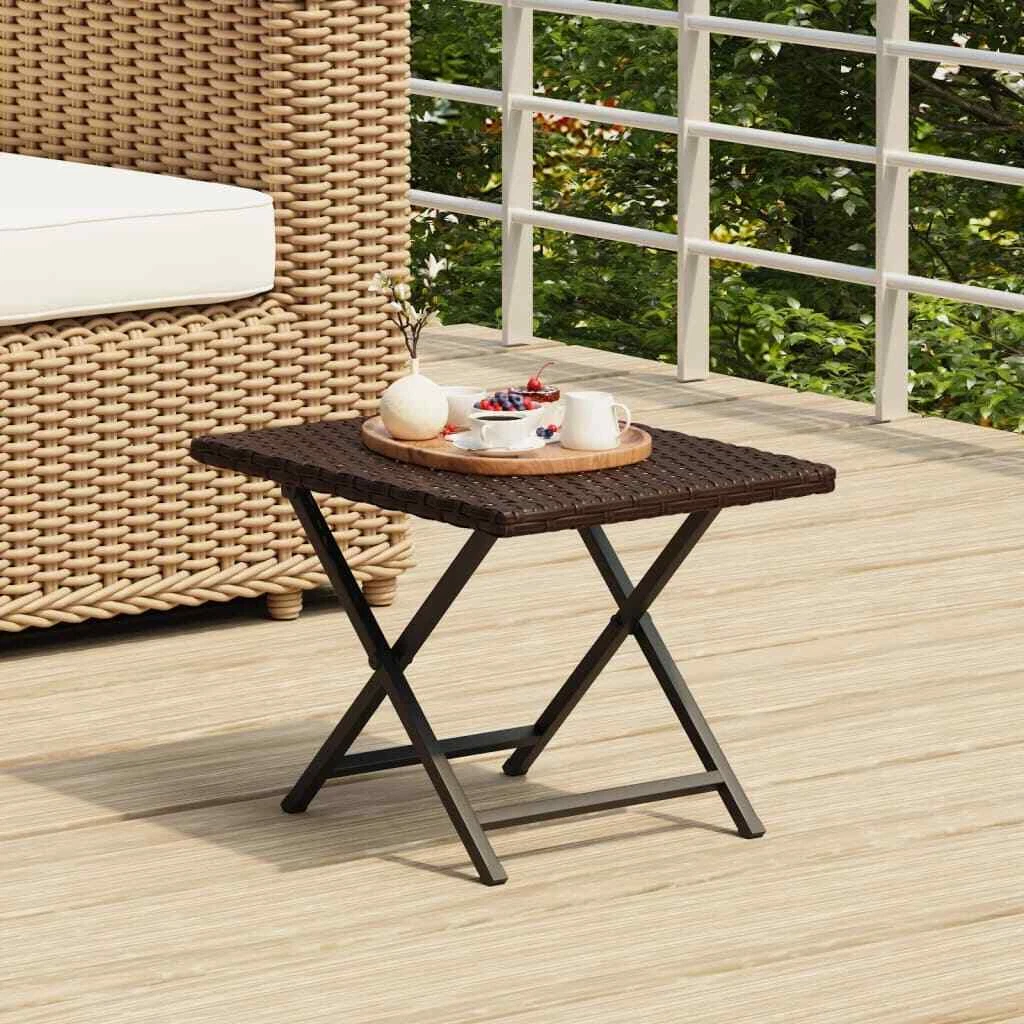 Small brown outdoor table deals