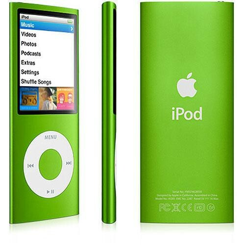 Apple iPod Nano 4th generation 16gb Green MB913LL/A MP3 Media
