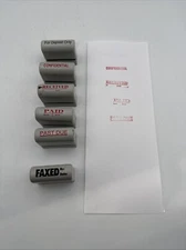 Office Pre Inked, Self Inking Stamp for Office or Business Lot of 7