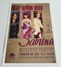 cinema-FilmPlakat-Karte >> AUDREY HEPBRUN im Film "SABRINA" mit H. Bogart #156