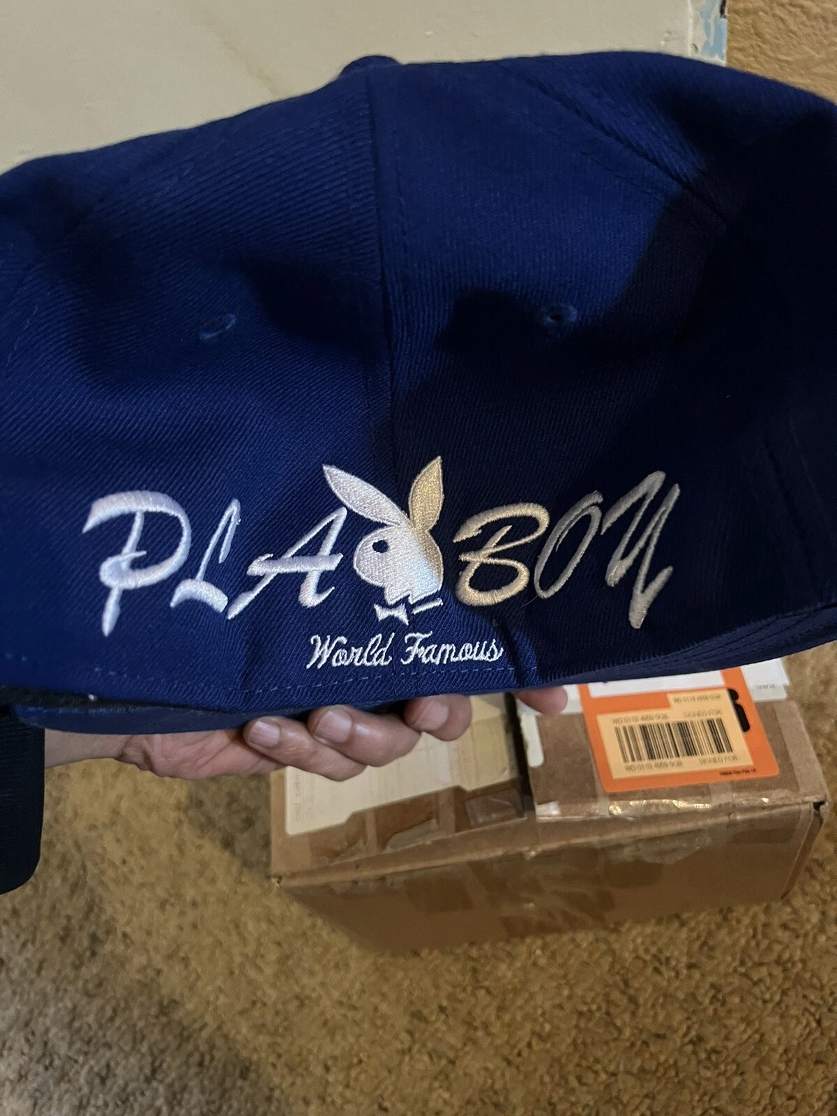 Supreme Playboy New Era Royal 7 1/2