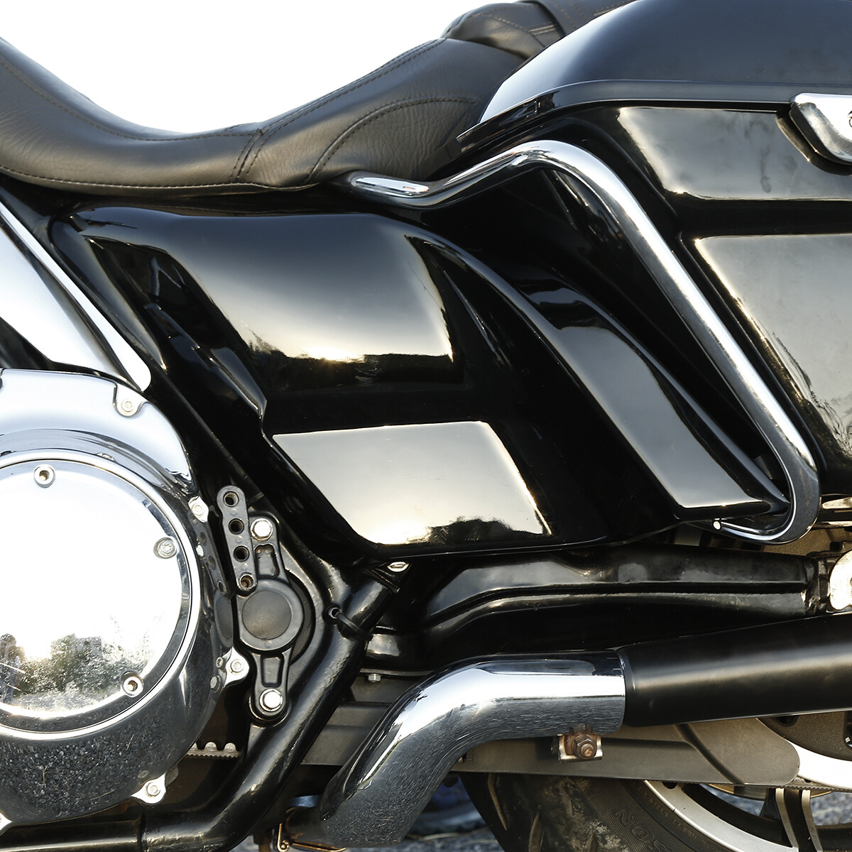 Stretched Side Cover Panel Fairing Fit For Harley Road Electra Glide FLHT 14-Up