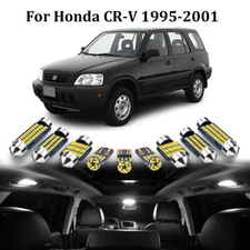 8x White LED Car Interior Lighting Package Kit For HONDA CRV CR-V 1995-2001