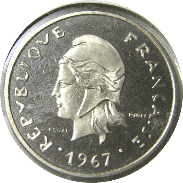 elf New Hebrides French and British 20 Francs 1967  Essai only 1,700 minted