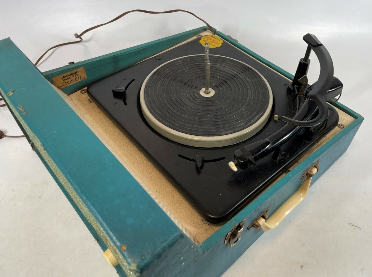 Vintage 1950s Admiral Model 938 Turntable Stereophonic Phonograph