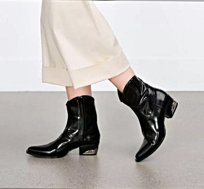 zara boots cowboy