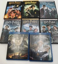 Lot of 8 Harry Potter Movies Collection 6 DVDs and 2 Blu-ray Collection