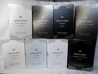 Mind Games Extrait de Parfum Sample Spray YOU CHOOSE SCENT 2ML/ 0.06 FL.OZ. Each