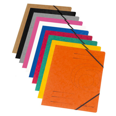 10 herlitz Eckspanner easy orga DIN A4 farbsortiert Gummizugmappen