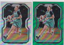 2021 Panini WNBA Prizm SP Green & Silver Refractor Prizm #66 Kylee Shook