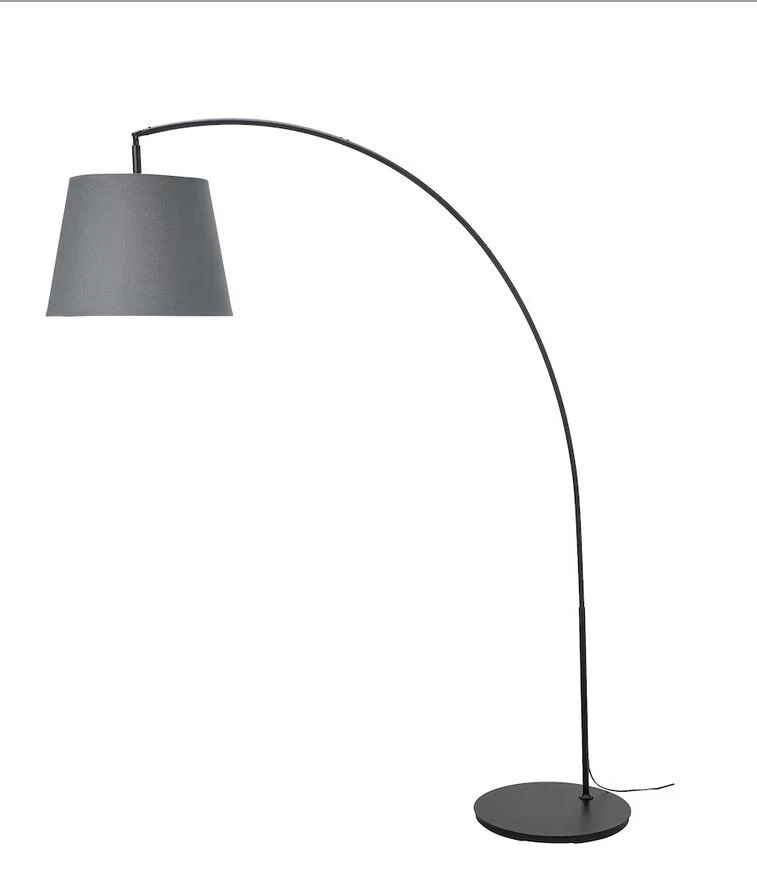 IKEA SKAFTET floor lamp base with grey SKOTTORP lampshade eBay