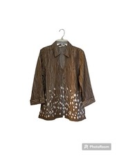 Coldwater Creek Woman's Button Front Long Sleeve Top Tunic S NWT 133