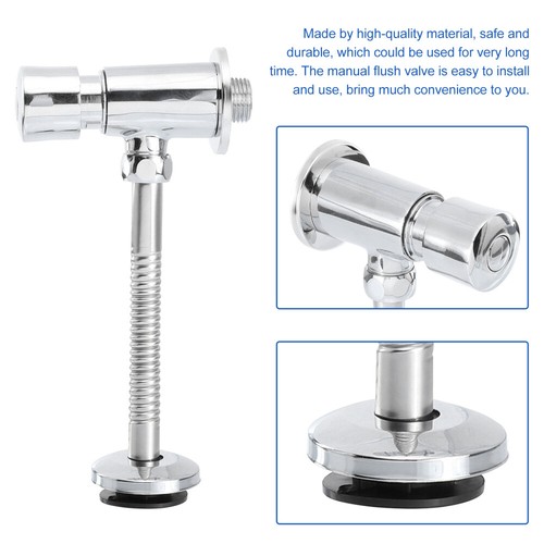 Urinal Flushometer Manual Valve Toilet Cistern Part Bathroom Supplies - Picture 7 of 12