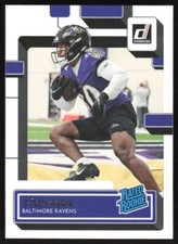 2022 Donruss Rated Rookie Tyler Badie RC #348 Baltimore Ravens