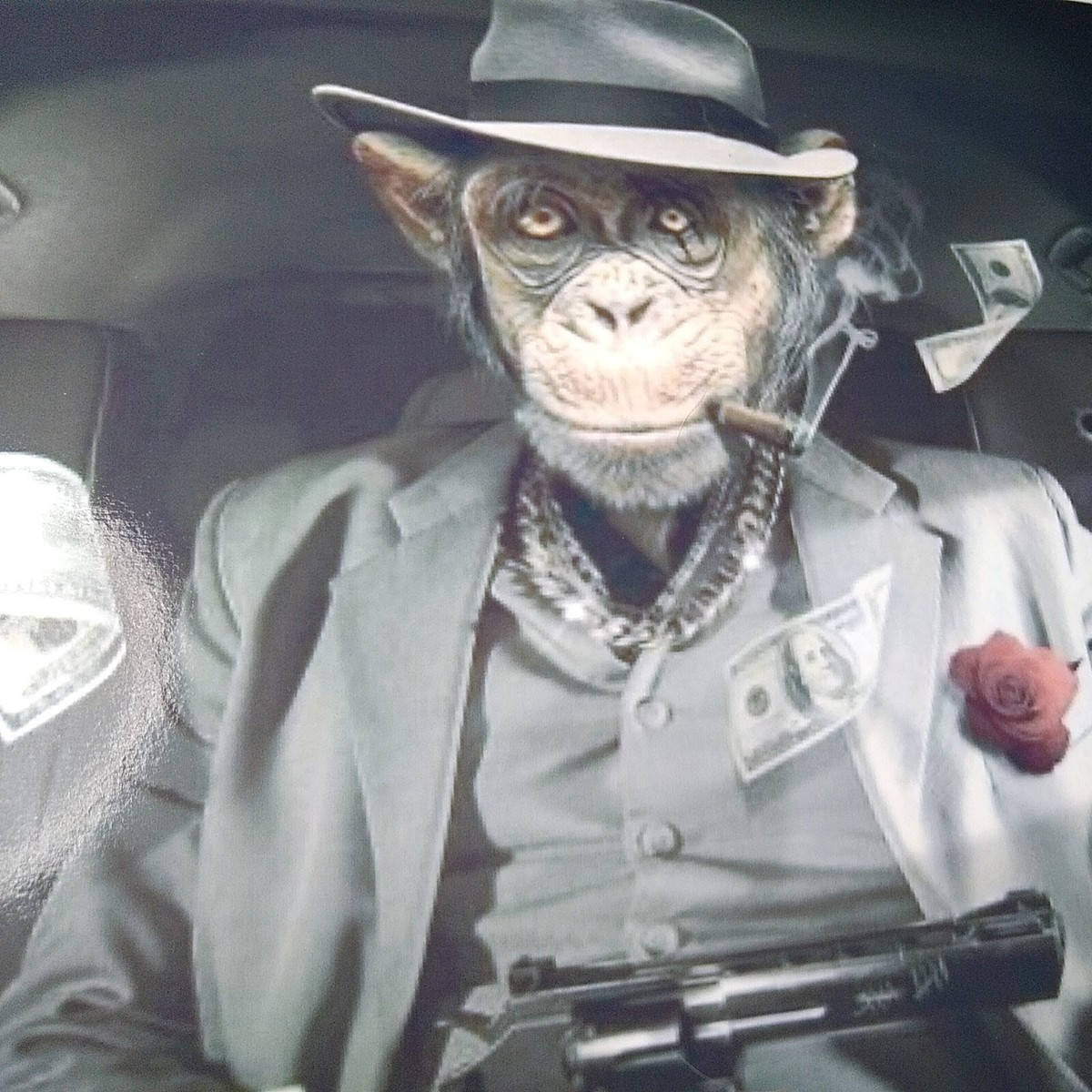 Gangster Monkey Print 8.5x11