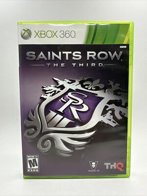 Saints Row The Third 3rd Xbox 360 Video Game Complete W Manual CIB