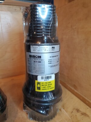 BISON 021-756-5460 MOTOR 1/8 HP 60:1 RATIO 24V DC 30 RPM, 32-999-2801-014