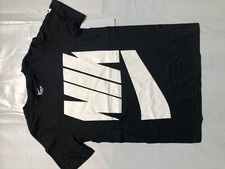 Boy's Nike Logo Graphic Tee Black White AO3014-010