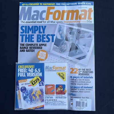 Mac Format Magazine July 2001 DV Movies Online Auctions Acrobat 5 Nikon Scanners
